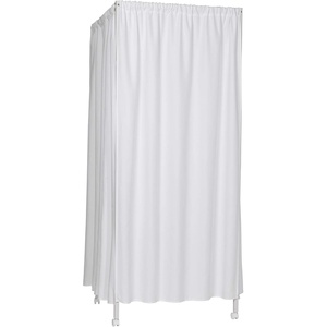 image:imageDont Look at Me  Portable Changing Room Divider  White Frame with White Fabric and Casters
