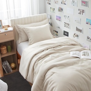 image:imageDorm Haul Cozy College Comforter Set  Twin XL Bedding  Antarctica GrayOat Milk