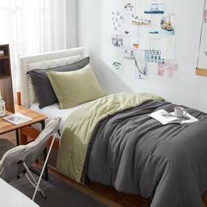 image:imageDorm Haul Cozy Twin XL Bedding College Comforter Set Jet StreamOat Milk  Essential Dorm Supplies for College Freshmen NecessitiesGranite GrayElm
