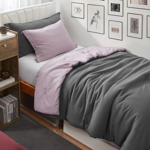 image:imageDorm Haul Cozy Twin XL Bedding College Comforter Set Jet StreamOat Milk  Essential Dorm Supplies for College Freshmen NecessitiesGranite GrayViolet Ice