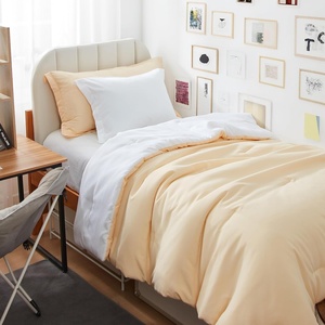 image:imageDorm Haul Cozy Twin XL Bedding College Comforter Set Jet StreamOat Milk  Essential Dorm Supplies for College Freshmen NecessitiesShortbreadWhite
