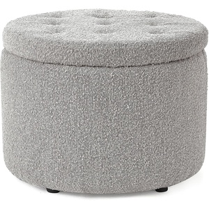 image:imageDormCo 2East  Storage Comfort Seat Ottoman  Dark GrayBrown  White