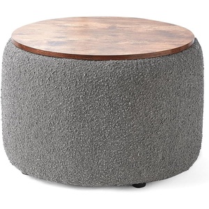image:imageDormCo 2East  Storage Table Ottoman  GrayWhiteBlack  Gray