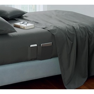 image:imageDormCo Bedside Pocket Twin XL Sheet Set  Supersoft Faded Black