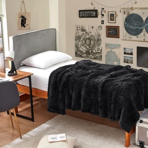 image:imageDormCo Cozy Potato Holy Plush Twin XL Bed Blanket  BlackBlack