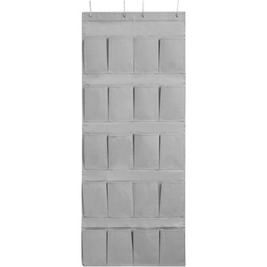 image:imageDormCo Hanging OverTheDoor Shoe Pockets  TUSK College Storage  Gray