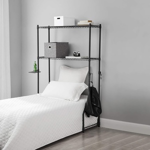 image:imageDormCo Over the Bed Shelf Supreme  Suprima Adjustable Shelving  Gunmetal Gray