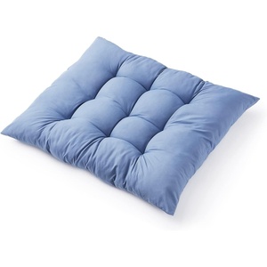 image:imageDormCo Rainha  Puffy Tufted Floor Pillow  GoldDenim Blue