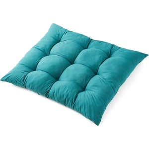image:imageDormCo Rainha  Puffy Tufted Floor Pillow  GoldEmerald Green