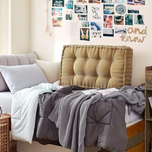 image:imageDormCo Rainha  Ultra Thick Tufted College Headboard  Natural Tan