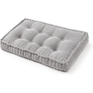 image:imageDormCo Rainha  Ultra Thick Tufted Floor Pillow  Peachy PinkGray