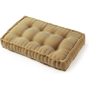 image:imageDormCo Rainha  Ultra Thick Tufted Floor Pillow  Peachy PinkNatural Tan