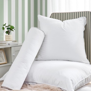 image:imageDormCo Rainha Cotton Dutch Euro amp Bolster Pillow Set  White  Dorm Supplies for College Freshmen Essentials