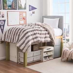 image:imageDormCo Suprima Ultimate Height Bed Risers  Carbon Steel  Gold
