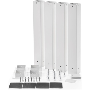image:imageDormCo Suprima Ultimate Height Bed Risers  Carbon Steel  White