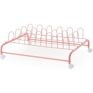 image:imageDormCo Suprima Underbed Shoe Holder with Wheels  Pink