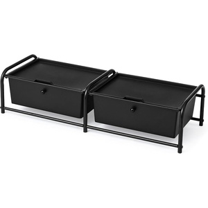 image:imageDormCo Suprima Underbed Storage  Lidded 2 Section  WhiteBlack