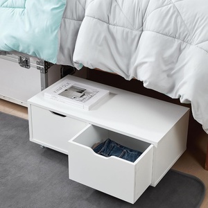 image:imageDormCo Yak About It Underbed Rolling Drawers  WhiteWhite
