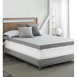 image:imageDrools A Lot  Coma Inducer  4 Memory Foam Twin XL Bedding Topper with Cover  Nighttime Gray