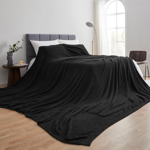 image:imageLonger Than Long  Coma Inducer Plush Blanket 115 x 180  Silver Gray  Experience Luxury Comfort with Extra Large BeddingBlack