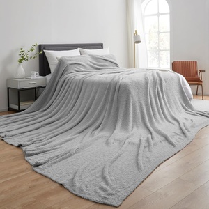 image:imageLonger Than Long  Coma Inducer Plush Blanket 115 x 180  Silver Gray  Experience Luxury Comfort with Extra Large BeddingSilver Gray