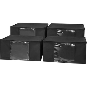 image:imageTUSK Jumbo Storage with Clear View 4Pack  Black