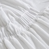 image:image36 Length Luxury Plush Dorm Desk Skirt  White36 x 24 Rectangular