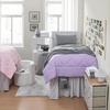 image:image44Piece Dorm Essentials Set  Twin XL Bedding amp Supplies Pack PurpleGray  Complete Dorm Supplies Bundle for College Freshmen Essentials