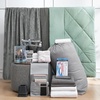 image:image44Piece Dorm Supplies Set  Twin XL Bedding amp Essentials Pack GreenGray  Complete Dorm Supplies Bundle for College Freshmen Essentials