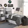 image:image44Piece Dorm Supplies Twin XL Bedding amp Essentials Pack GrayJet Stream  Dorm Essentials Bundle Set for College Freshmen Necessities