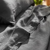 image:imageByourbed Dark Sky Reserve  Portugal Made 100 Linen Twin XL Sheet Set  Charcoal Gray Experience Coma Worthy Sleep with High Quality Bedding