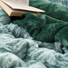 image:imageByourbed Peak of Cozy  Coma Inducer Oversized Twin Comforter Set  Chevron Moss Green