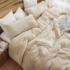 image:imageByourbed Thicker Than Thick Coma Inducer TPlush Filling Experience Coma Worthy Sleep with Cozy Thick Extra Large Beddingwin XL Oversized Comforter Set Birch BeigeQueen