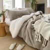 image:imageChunky Bunny  Coma Inducer Twin XL Oversized Comforter Set  Stone Taupe  Experience Coma Worthy Sleep with Cozy Plush Faux Fur Extra Large Bedding
