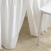 image:imageCorner Pleated 32 Length Cotton Dorm Desk Skirt  White42 x 24 Rectangular