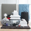 image:imageDormCo 100 Complete Twin XL Bedding Dorm Essentials Pack BlueSilver Birch  Dorm Supplies Bundle for College Freshmen Necessities