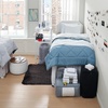 image:imageDormCo 100 Complete Twin XL Bedding Dorm Essentials Pack BlueSilver Birch  Dorm Supplies Bundle for College Freshmen Necessities