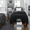image:imageDormCo College Dorm Bedding Pack  Twin XL Bed in a Bag  Black Color Set