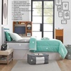 image:imageDormCo College Dorm Bedding Pack  Twin XL Bed in a Bag  YuccaHint of Mint Color Set