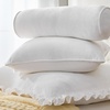 image:imageDormCo Rainha Velvet Dutch Ruffled Euro amp Bolster Pillow Set  White  Dorm Supplies for College Freshmen Essentials