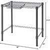 image:imageDormCo Suprima Heavy Duty Carbon Steel Desk  Compact Size  Gunmetal Gray