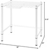 image:imageDormCo Suprima Heavy Duty Carbon Steel Desk  Compact Size  White