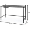 image:imageDormCo Suprima Heavy Duty Carbon Steel Desk  Standard Size  Black