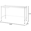 image:imageDormCo Suprima Heavy Duty Carbon Steel Desk  Standard Size  White