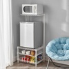 image:imageDormCo Suprima Portable Mini Fridge Organizer  White