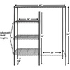 image:imageDormCo Suprima Shelf Supreme Adjustable Shelving  Gunmetal Gray