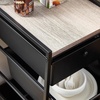 image:imageDormCo Suprima Storage Carts 4 Drawer Woodtop Shelf  BlackRoyal Oak Top  Essential Dorm Supplies for College Freshmen NecessitiesBlack  Royal Oak Top