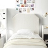 image:imageDormCo Tavira Allure Boucle Dorm Headboard with Legs  Cream WhiteTaupe Cream