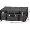 image:imageDormCo Texture Brand Trunk  Black Threaded White