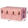 image:imageDormCo The Iron Brick Trunk  Strongest USA Made Trunk  Rose Quartz